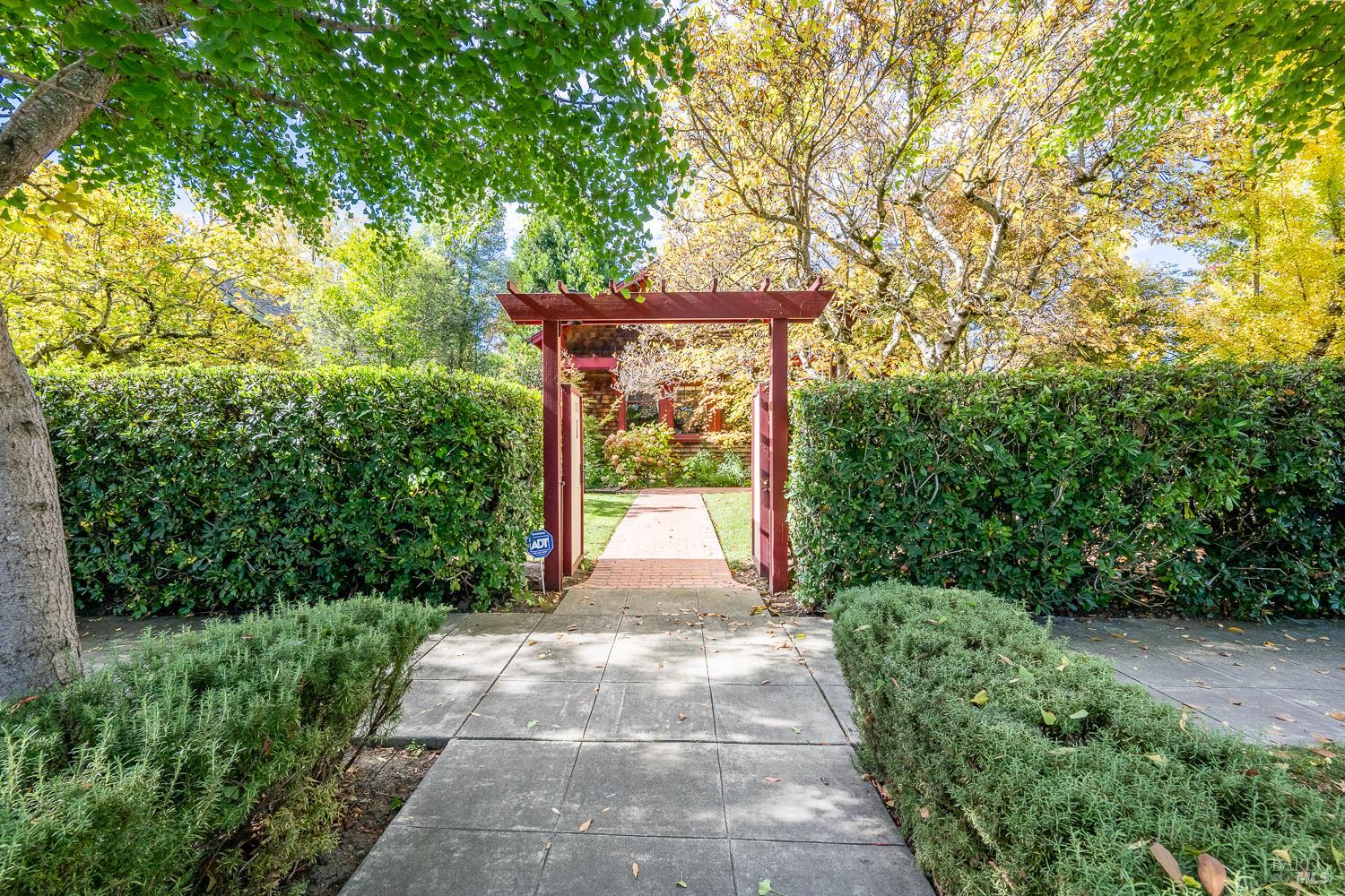 721 Spring Street Santa Rosa, CA 95404 - Photo 29 of 32 a view of a garden with pathway