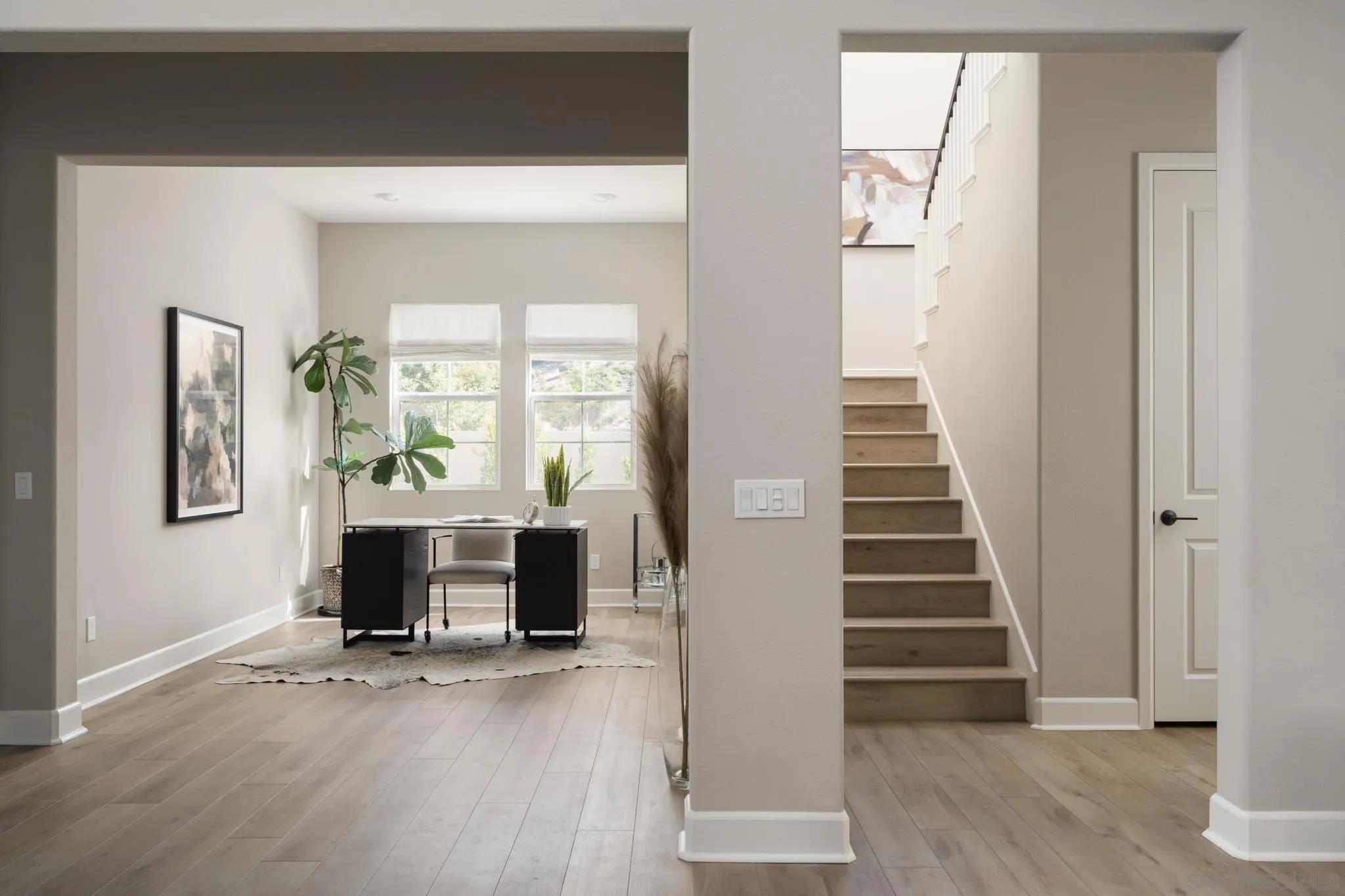 17582 Boca Raton Lane Poway, CA 92064 - Photo 14 of 45 a view of entryway and hall with wooden floor