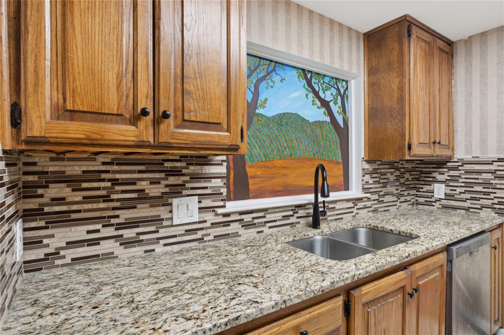 2529 Rio Grande Street, Unit 81 Austin, TX 78705 - Photo 6 of 13 a kitchen with granite countertop a sink and a window