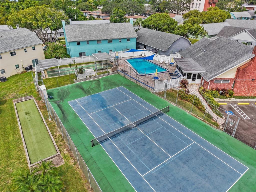 6636 Timbercove Lane New Port Richey, FL 34653 - Photo 19 of 20 an aerial view of a house with a garden