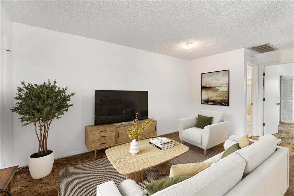 6636 Timbercove Lane New Port Richey, FL 34653 - Photo 4 of 20 a living room with furniture and a flat screen tv