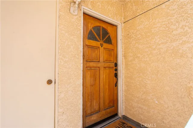 a view of front door