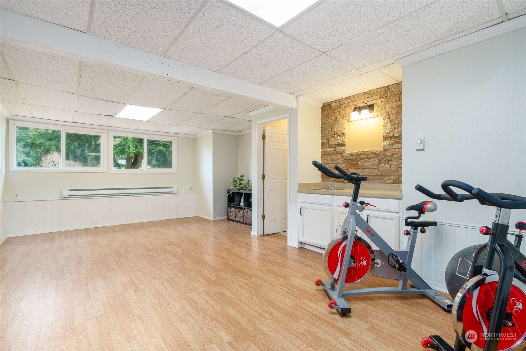 5033 Tri Lake Loop Southeast Olympia, WA 98513 - Photo 25 of 34 a view of a room with gym equipment
