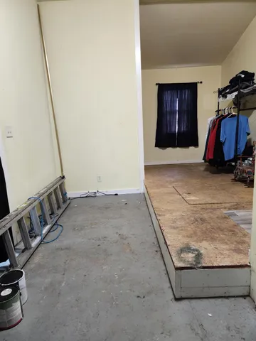 a view of storage and utility room