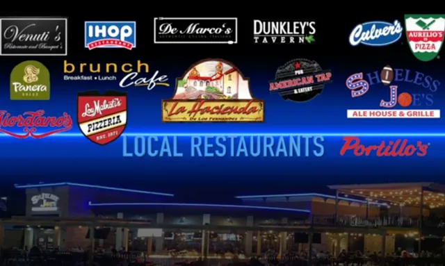 a view of a chairs and tables in a patio