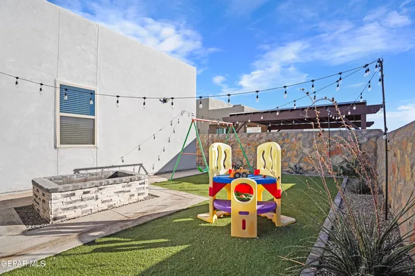 a view of play ground and slide