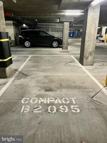 a car parked in parking space
