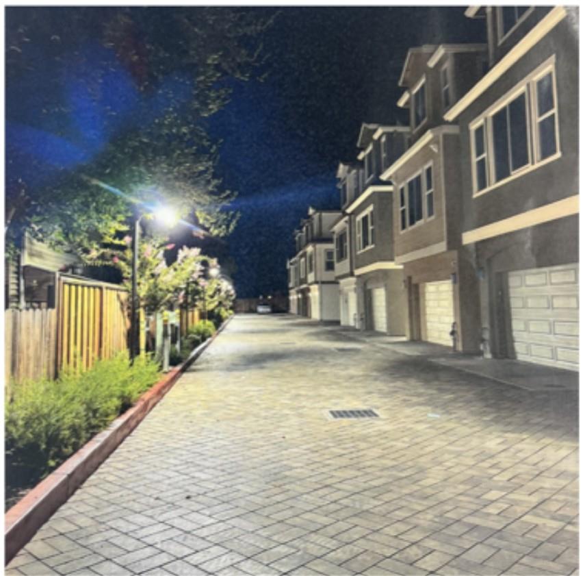 a view of a building with pathway