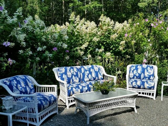 33 Bridge Road Brooksville, ME 04617 - Photo 11 of 35 Sitting area in the kitchen garden
