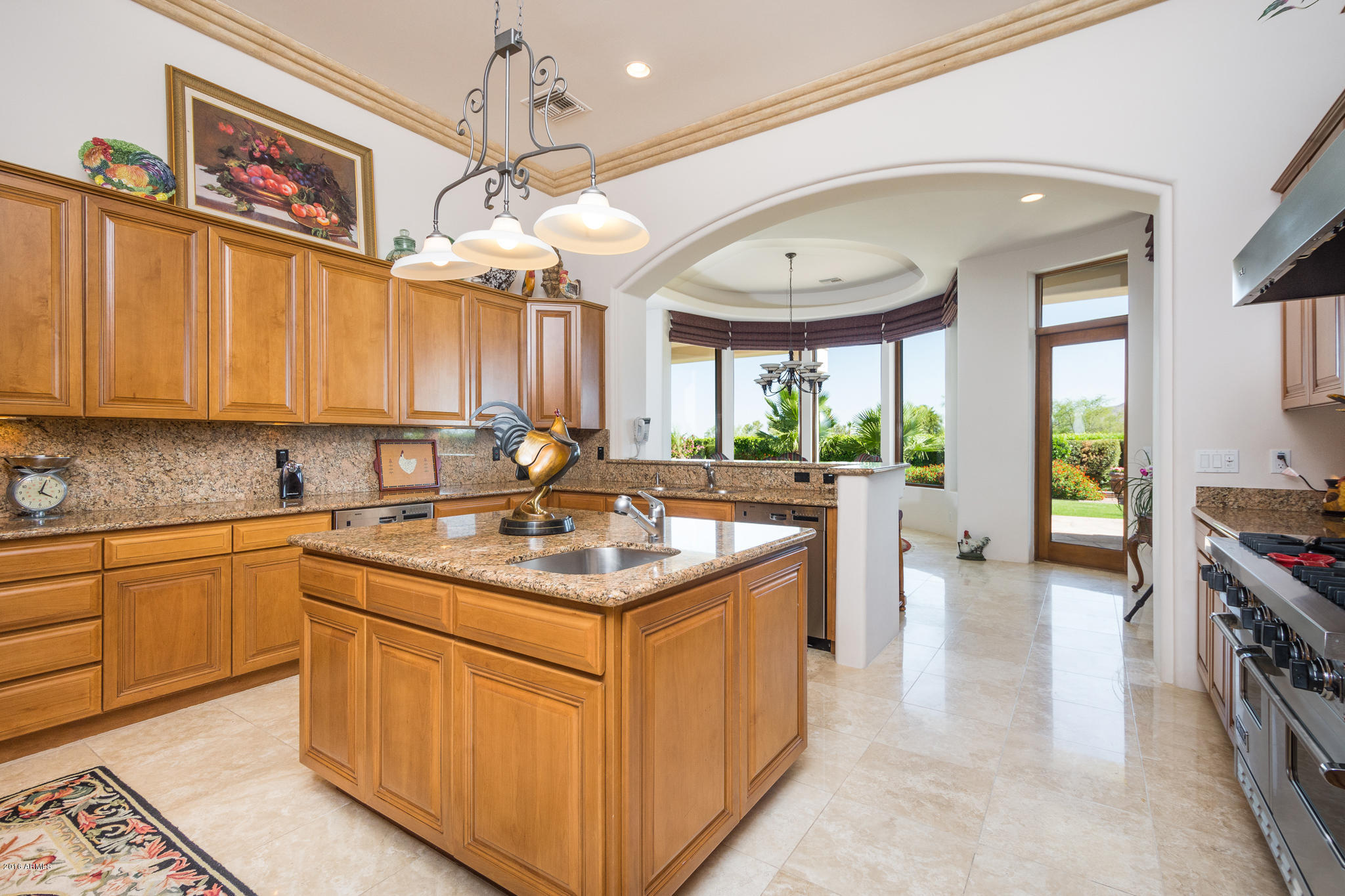 6744 North Invergordon Road Paradise Valley, AZ 85253 - Photo 12 of 59 Kitchen to Dining