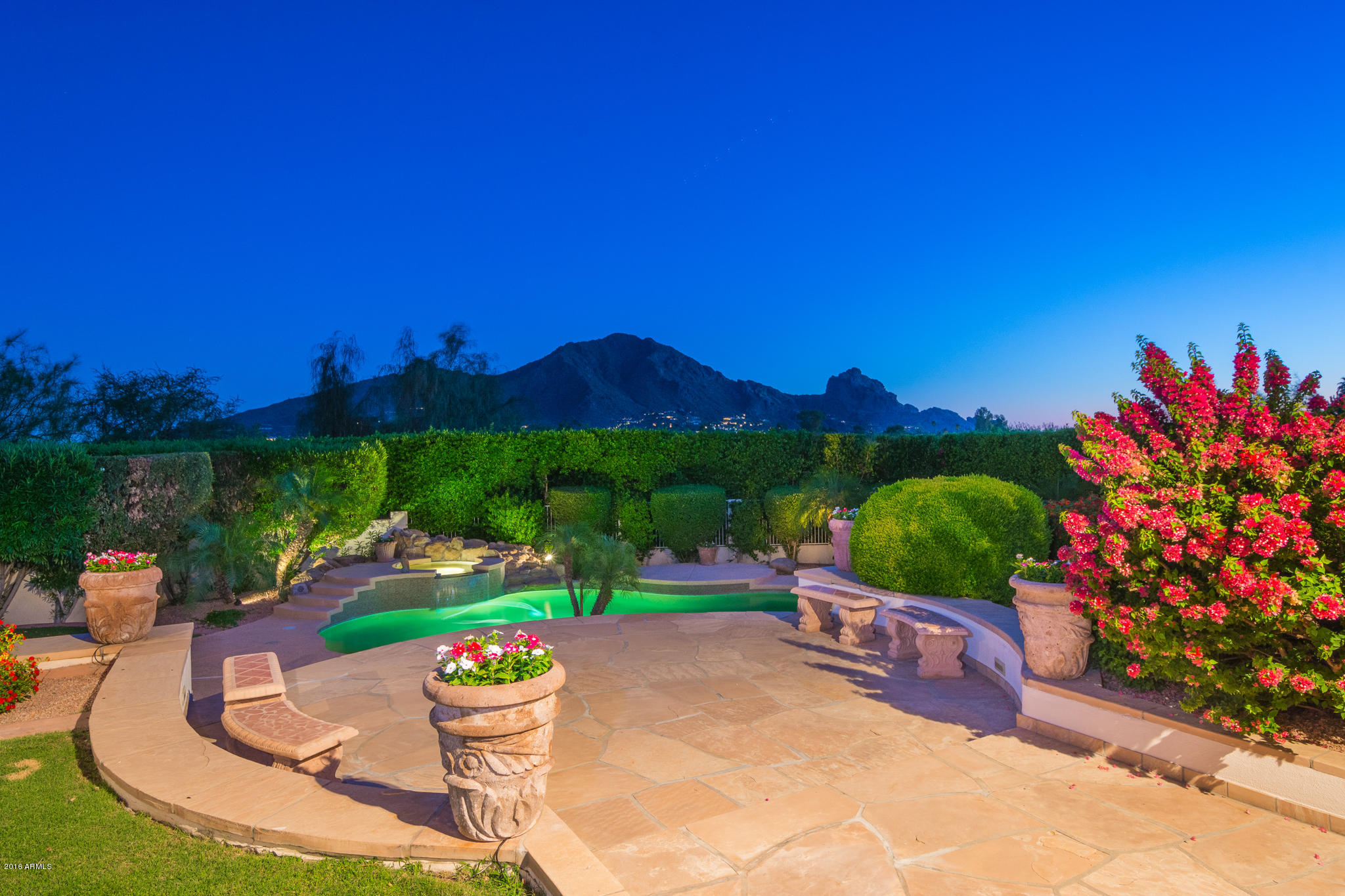 6744 North Invergordon Road Paradise Valley, AZ 85253 - Photo 44 of 59 Mountain View Twilight