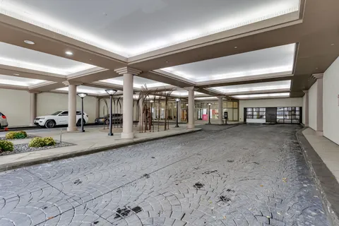 a view of a car garage