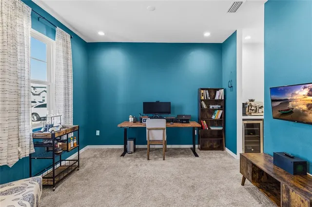 a view of a livingroom with furniture