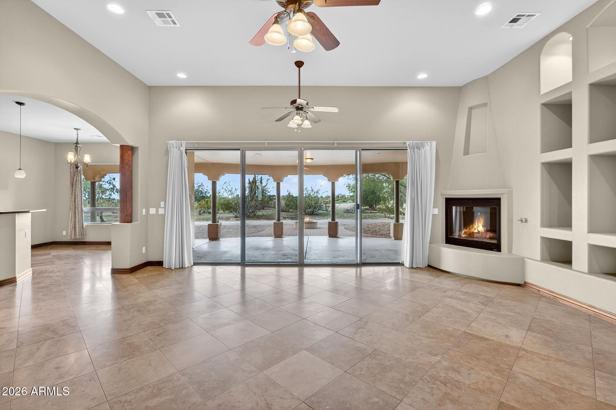 10000 Ginger Way Casa Grande, AZ 85194 - Photo 20 of 93 a view of an livingroom with a fireplace and window