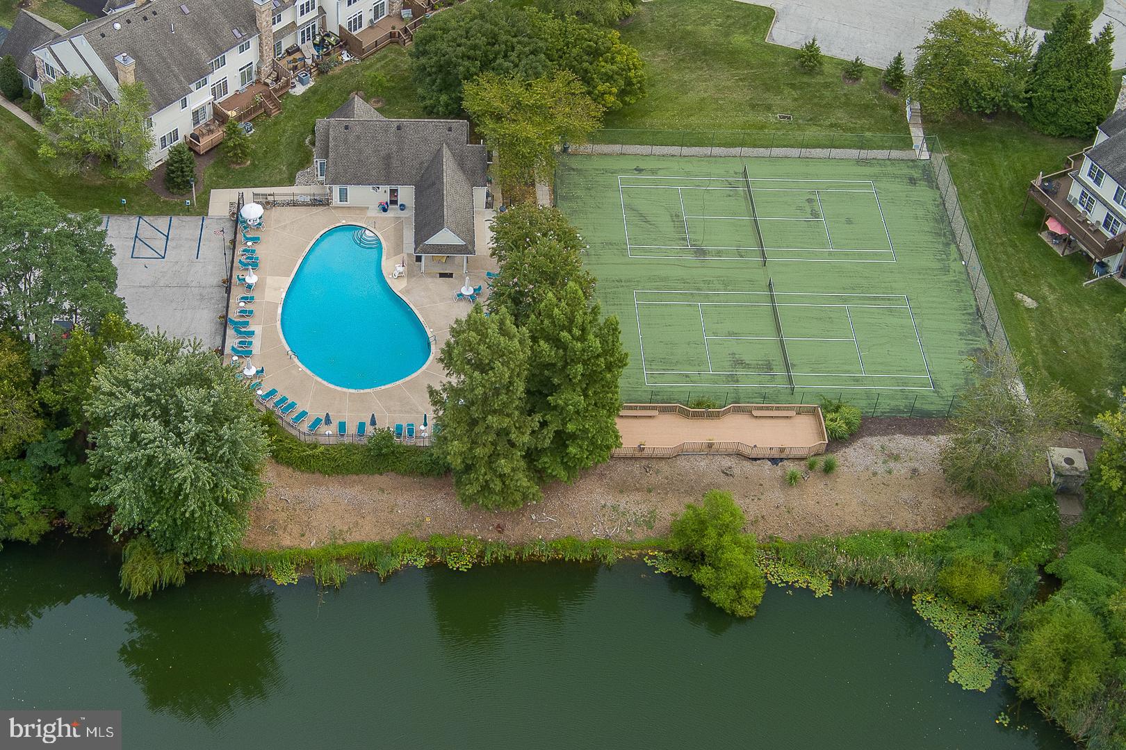 48 Longview Circle, Unit 48 Berwyn, PA 19312 - Photo 34 of 36 an aerial view of a house with a lake view