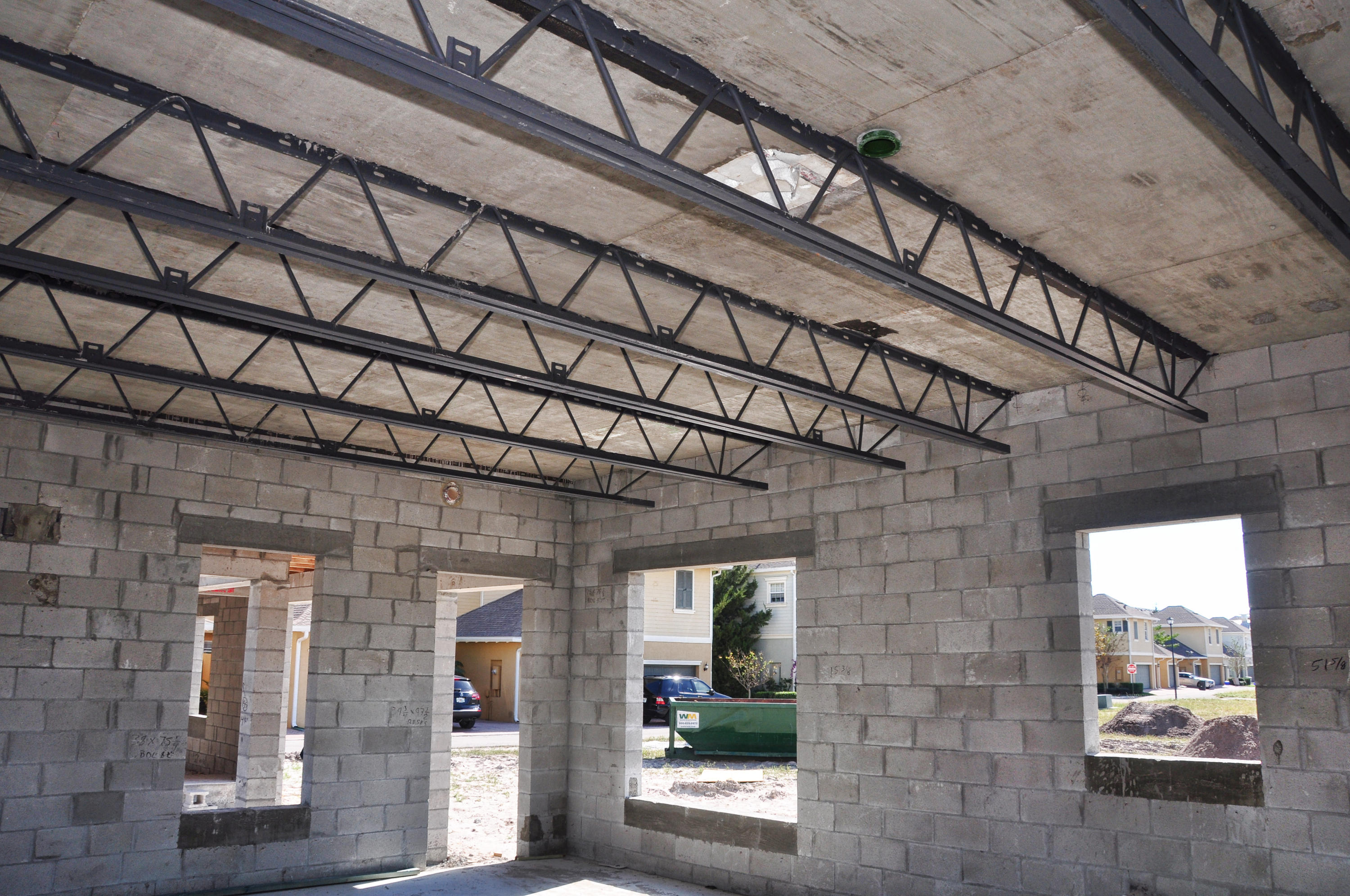 140 West Bay Cedar Circle Jupiter, FL 33458 - Photo 26 of 36 Concrete Block Upstairs and Down Stairs