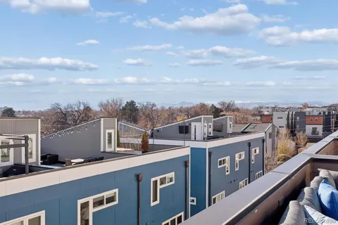 a view of a city with building