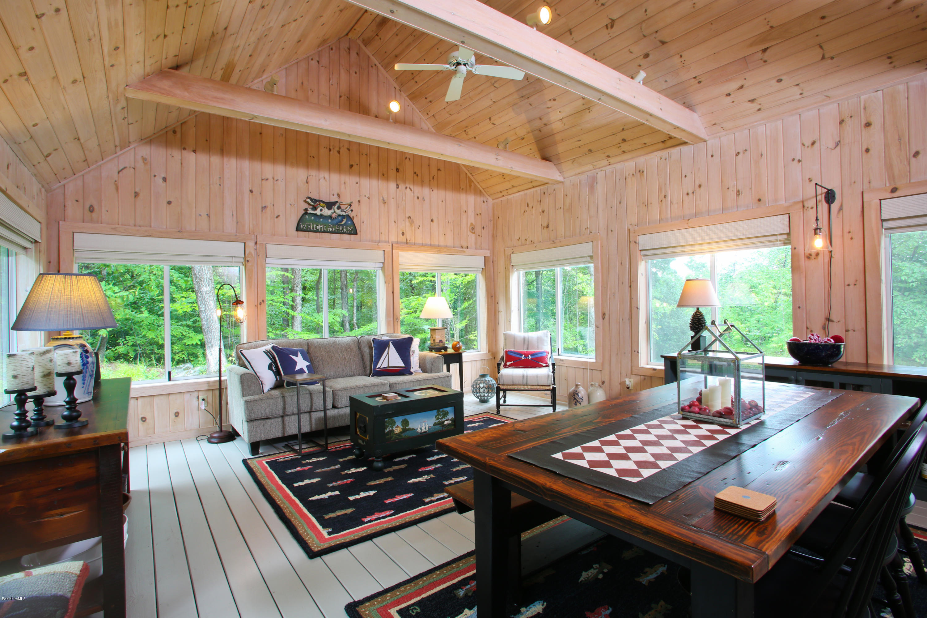263 Harrington Road Otis, MA 01253 - Photo 19 of 33 a view of a dining room with furniture window and outside view