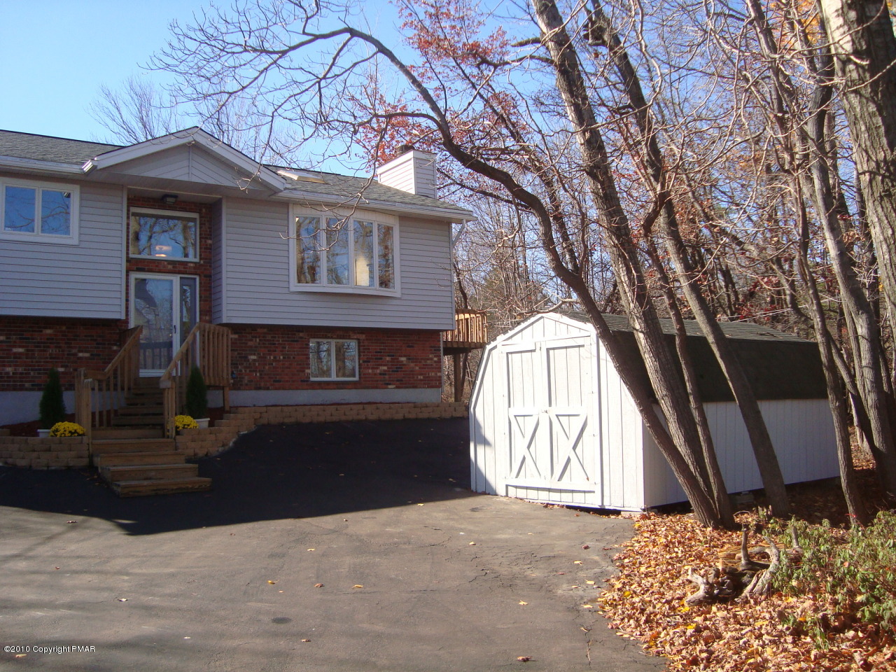 View of storage shed