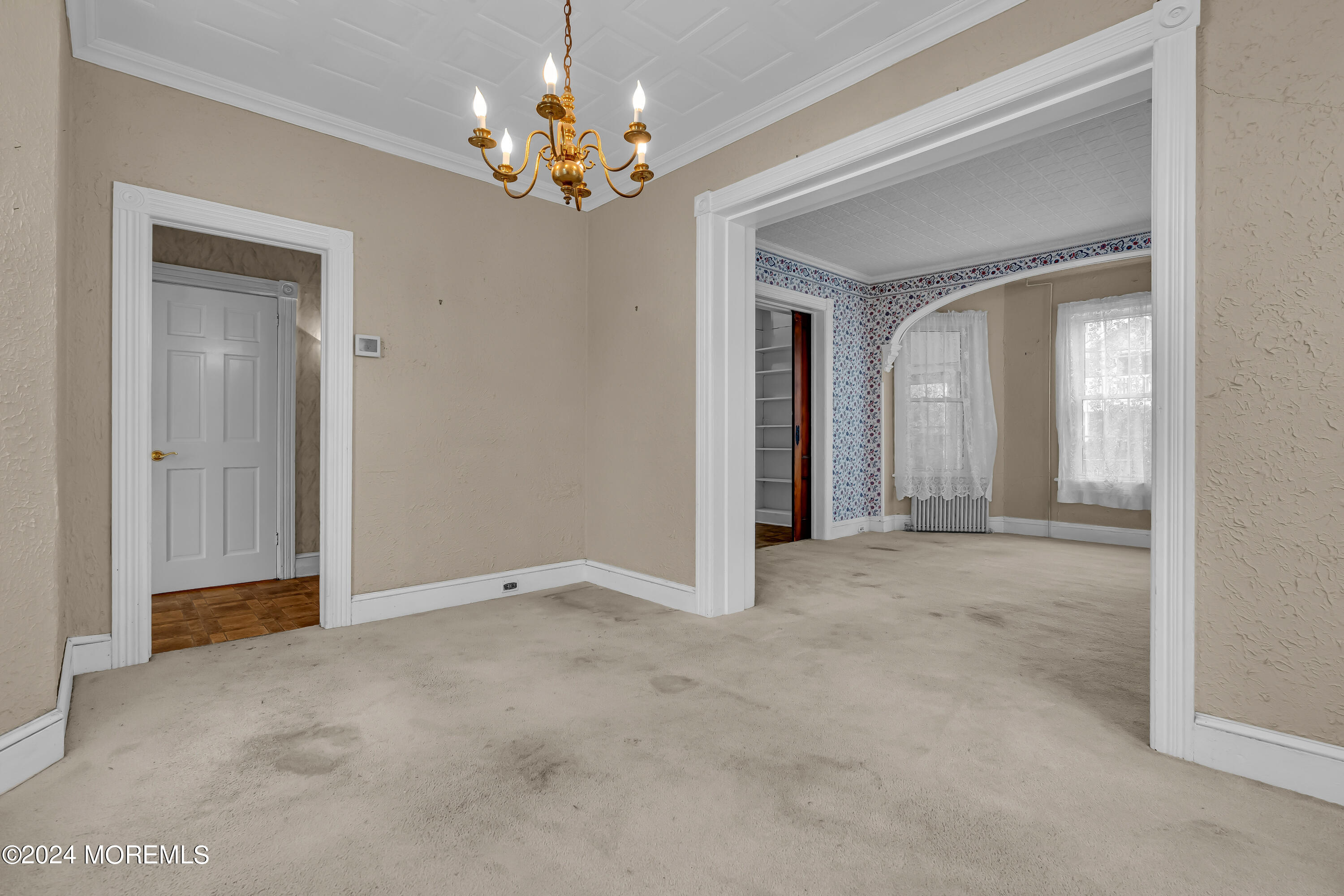45 2nd Street Keyport, NJ 07735 - Photo 10 of 24 a view of a chandelier in big room and chandelier