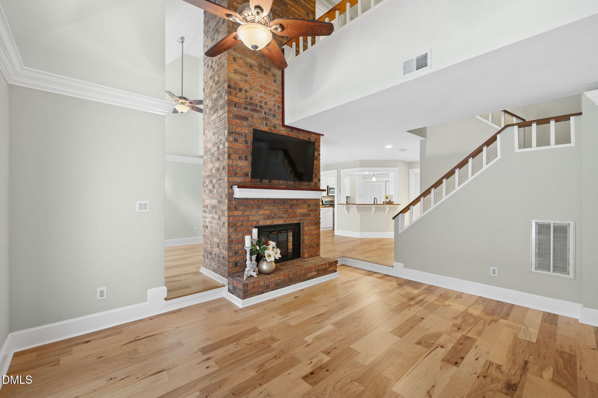 4403 Shadetree Court Raleigh, NC 27613 - Photo 5 of 17 Living Room view to kitchen
