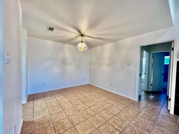 a view of an empty room