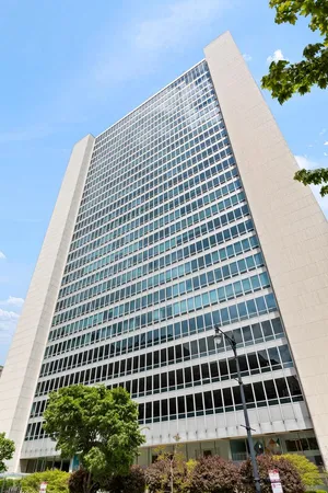 a front view of a building