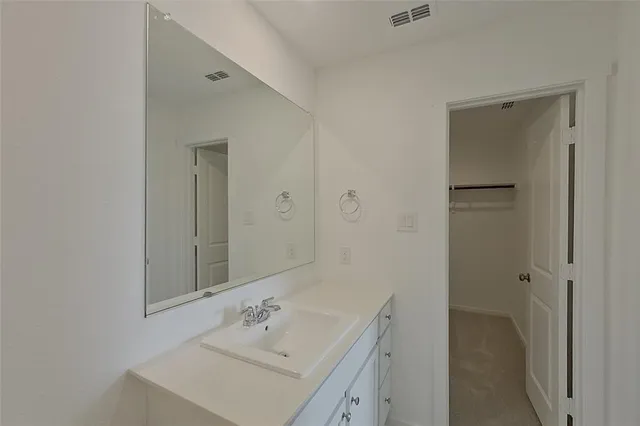 a view of an empty room