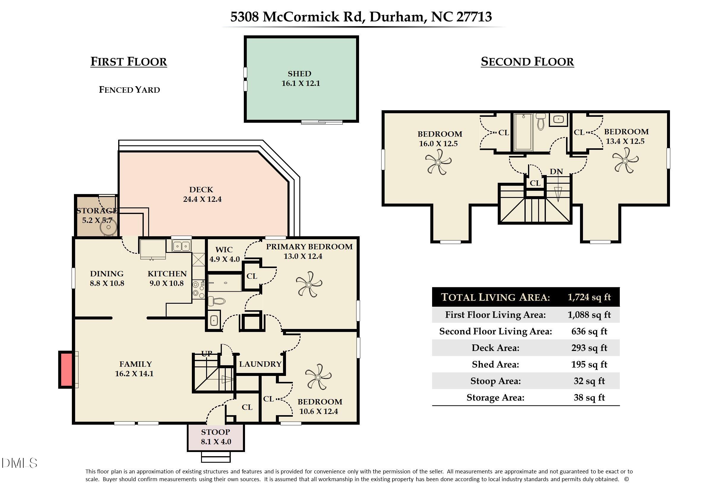 5308 McCormick Road Durham, NC 27713 - Photo 32 of 32 Floor Plan - MLS Photos (58)