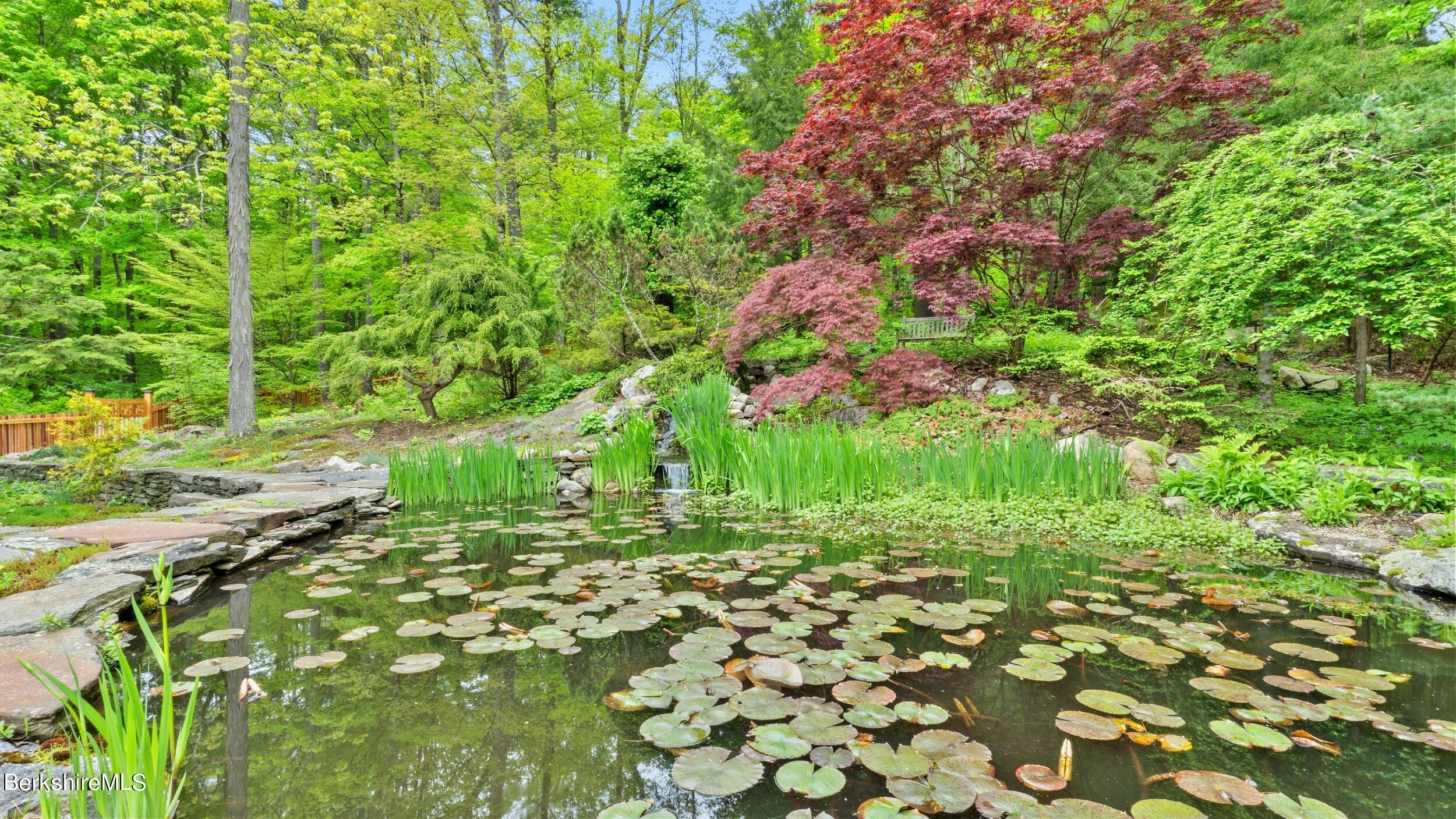 140 Main Road Monterey, MA 01230 - Photo 13 of 44 KOI POND WITH WATERFALL