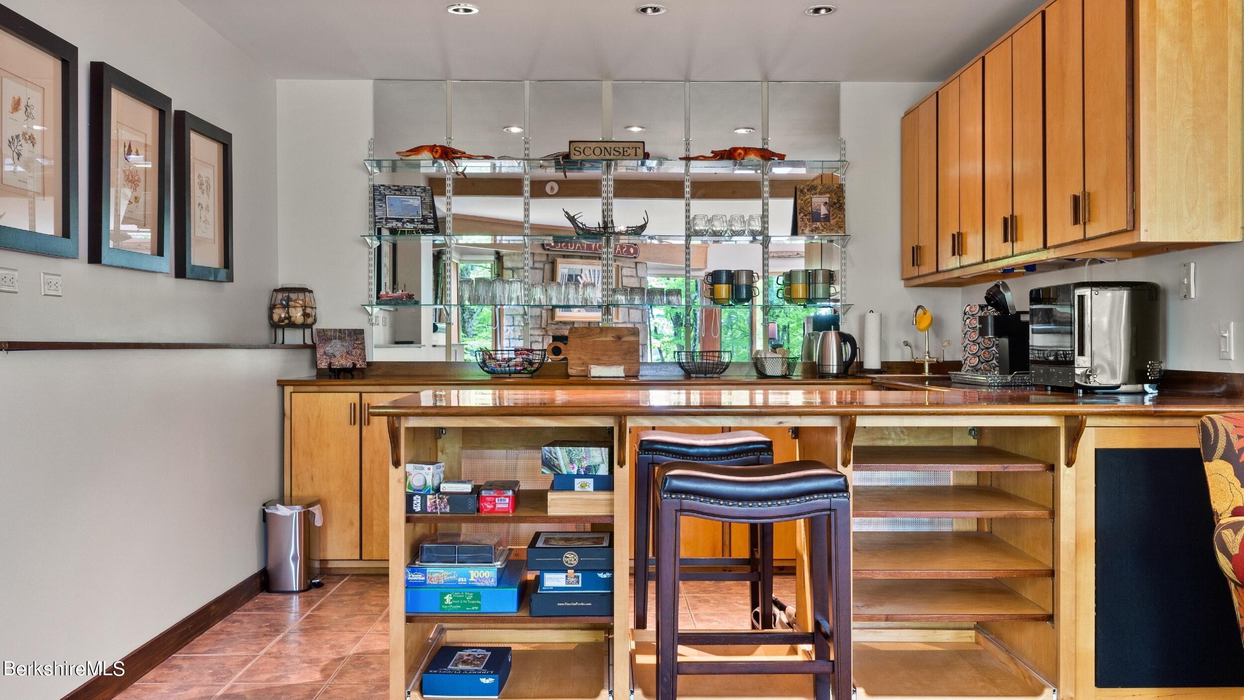 140 Main Road Monterey, MA 01230 - Photo 34 of 44 WET BAR IN MEDIA ROOM