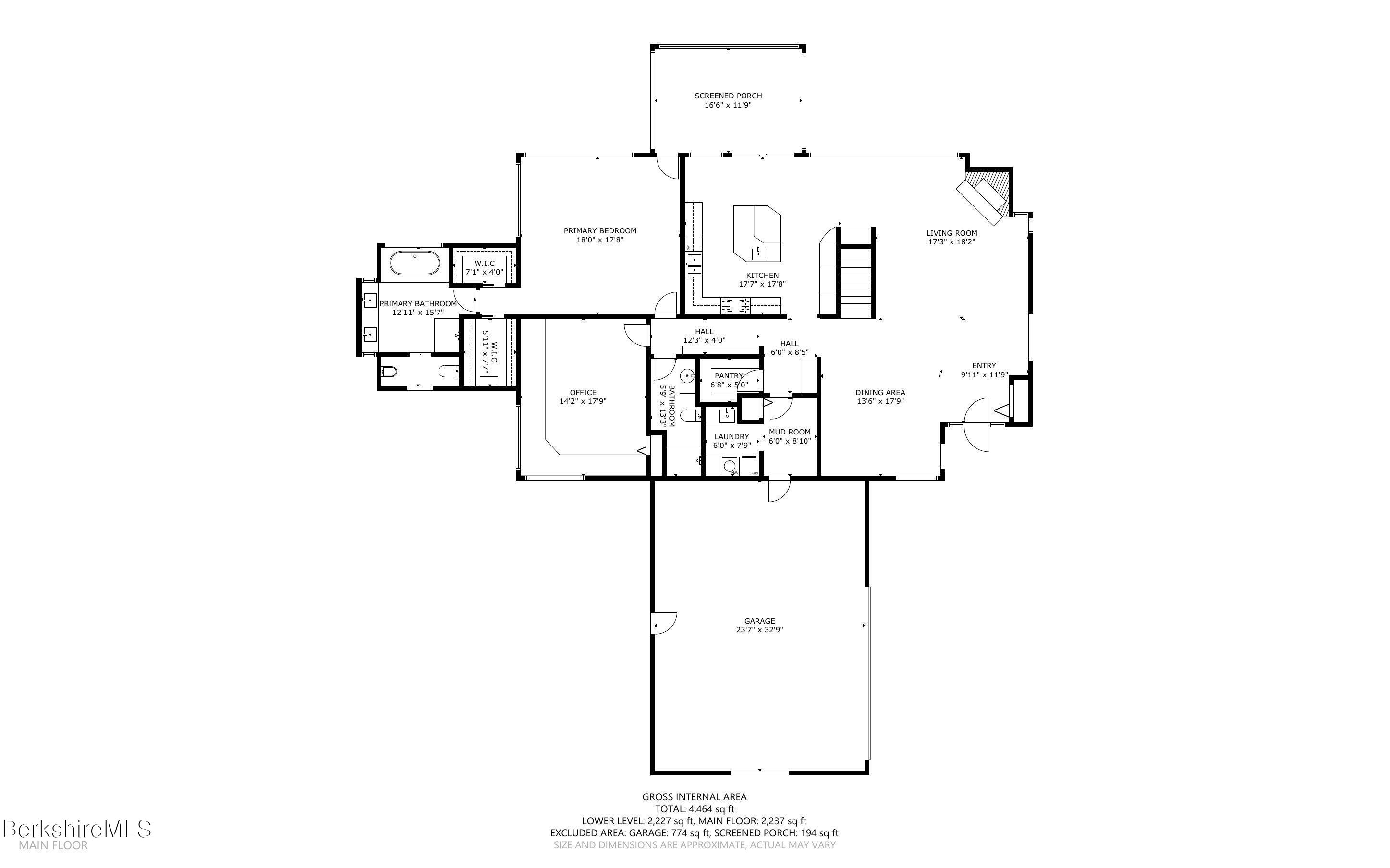 140 Main Road Monterey, MA 01230 - Photo 43 of 44 FLOOR PLAN MAIN LEVEL