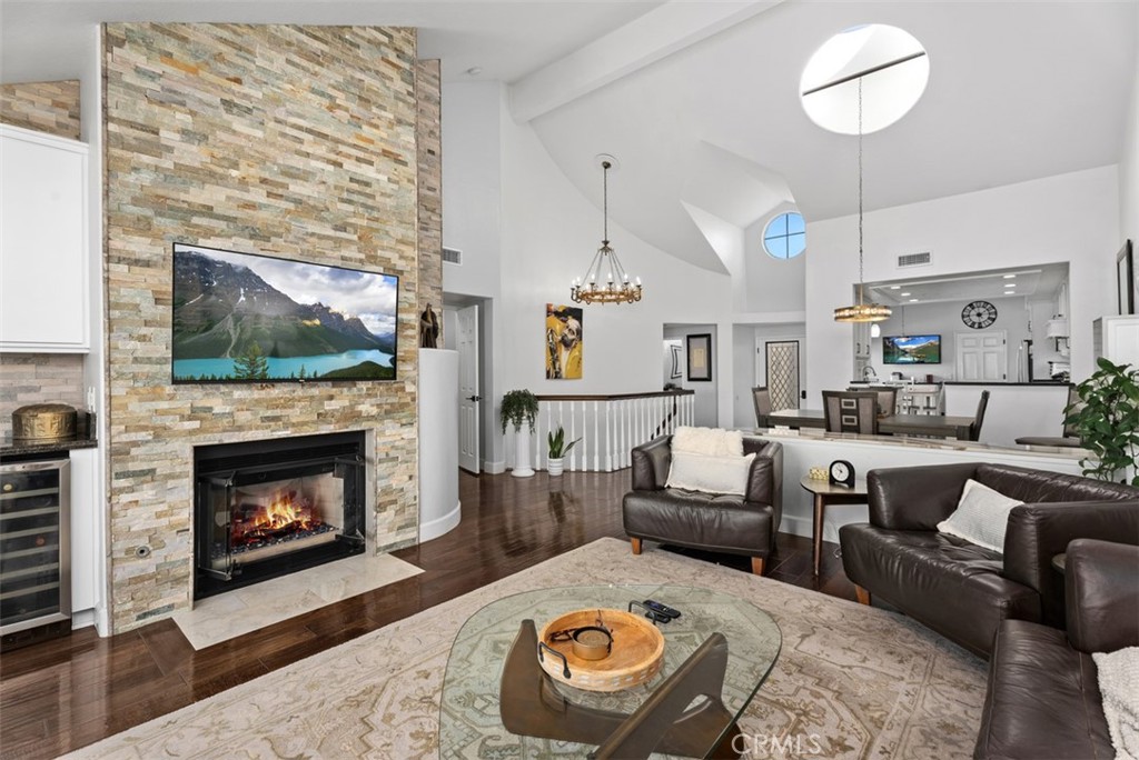 3 Nice Laguna Niguel, CA 92677 - Photo 9 of 66 a living room with furniture and a fireplace