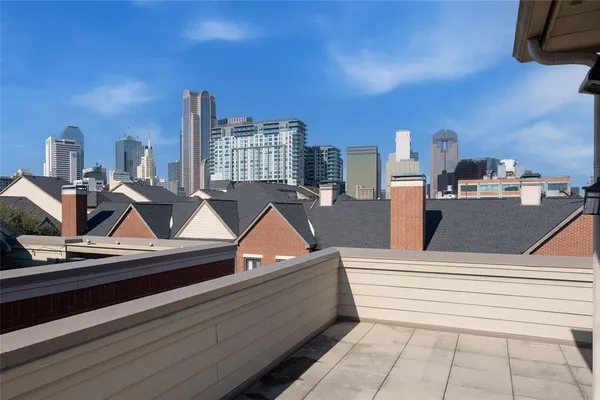 a view of workspace with wooden floor