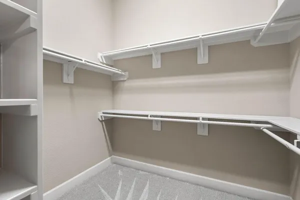 a close view of closet