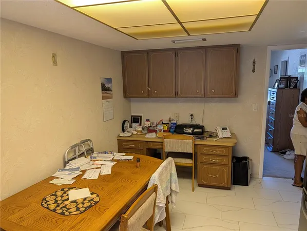 a room with storage and utility