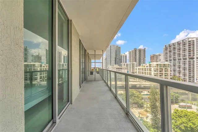 a view of balcony with couch