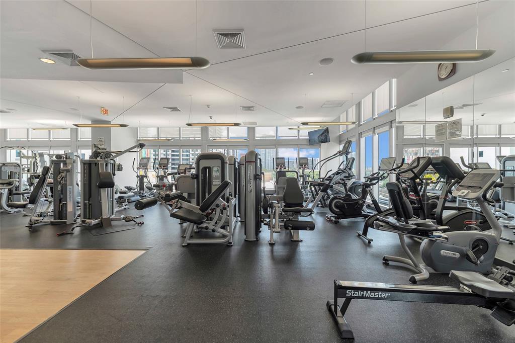 1111 Southwest 1st Avenue, Unit 1224N Miami, FL 33130 - Photo 29 of 37 a view of a room with gym equipment