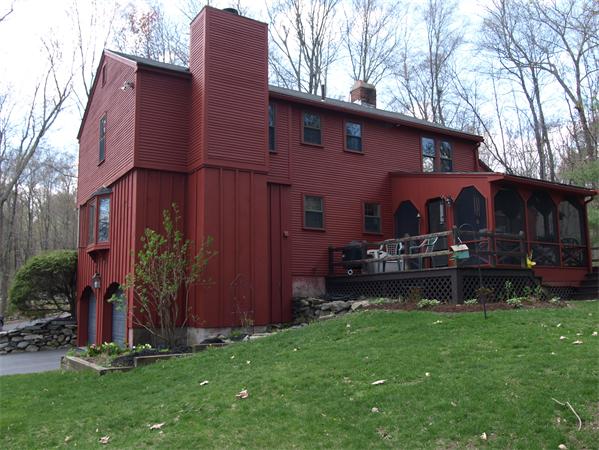 69 Teele Road Bolton, MA 01740 - Photo 17 of 17 a view of a house with backyard and sitting area