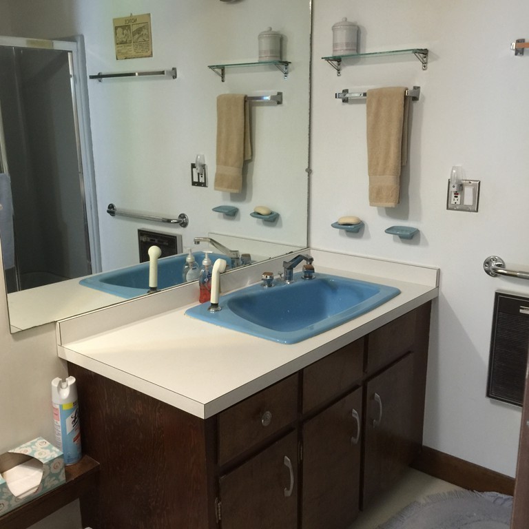 45 Gregory Road Princeton, MA 01541 - Photo 22 of 30 a bathroom with a sink vanity and a mirror