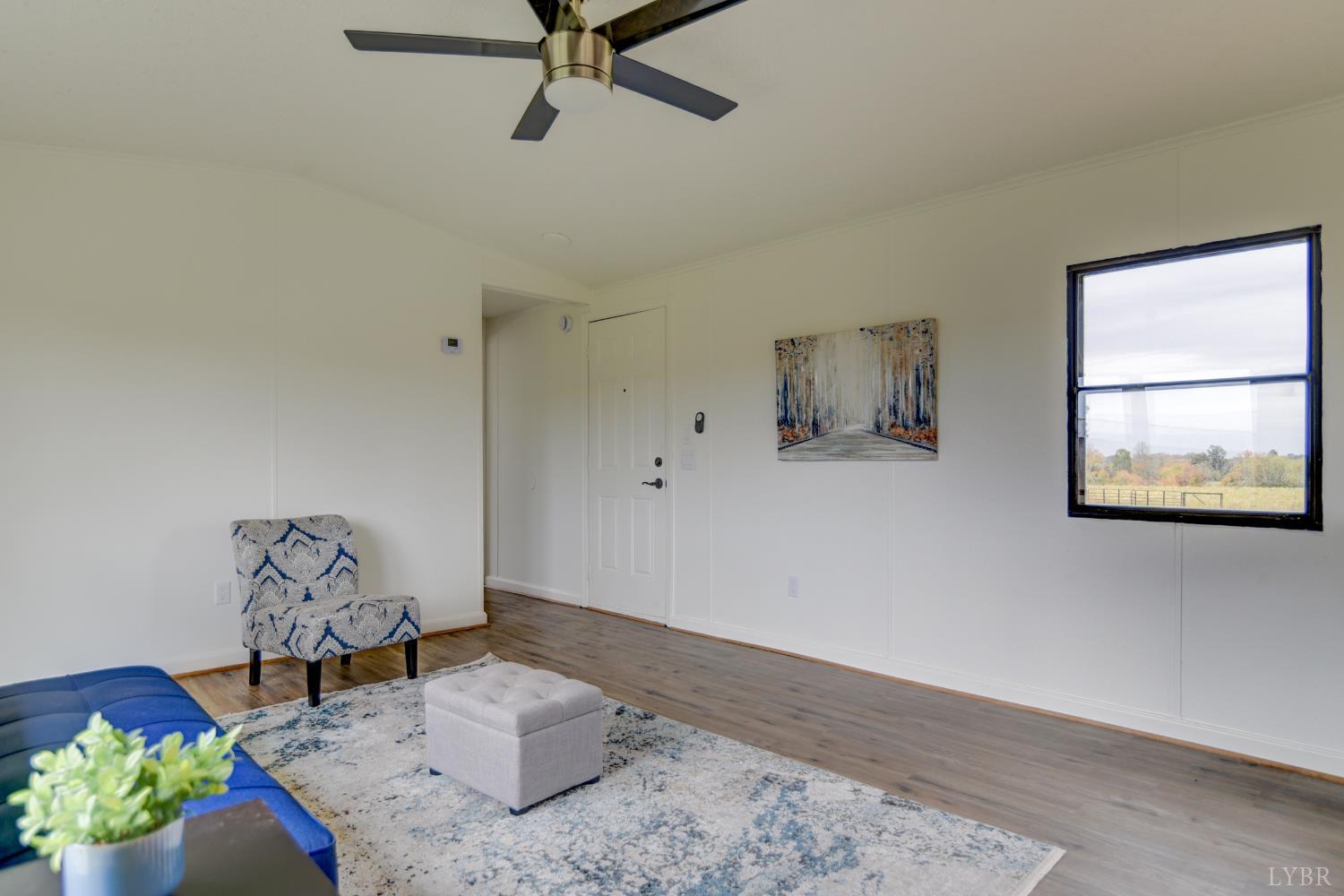 195 Dews Road Hurt, VA 24563 - Photo 3 of 37 a living room with couch and a potted plant