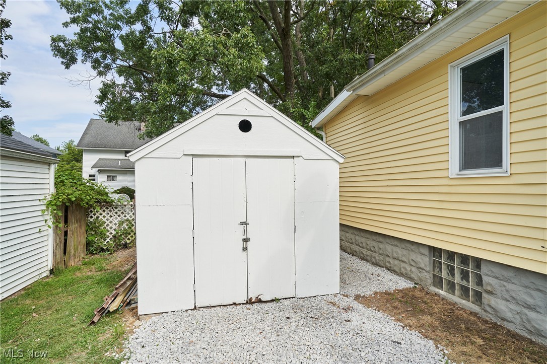 1001 Dayton Street Akron, OH 44310 - Photo 25 of 27 View of shed and new gravel in the driveway
