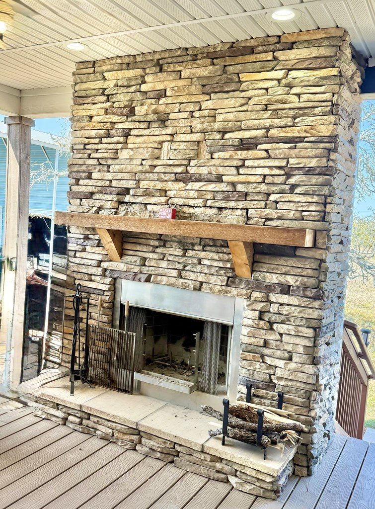 589 Scott Branch Road Harper, TX 78631 - Photo 9 of 21 a stove top oven sitting inside of a kitchen