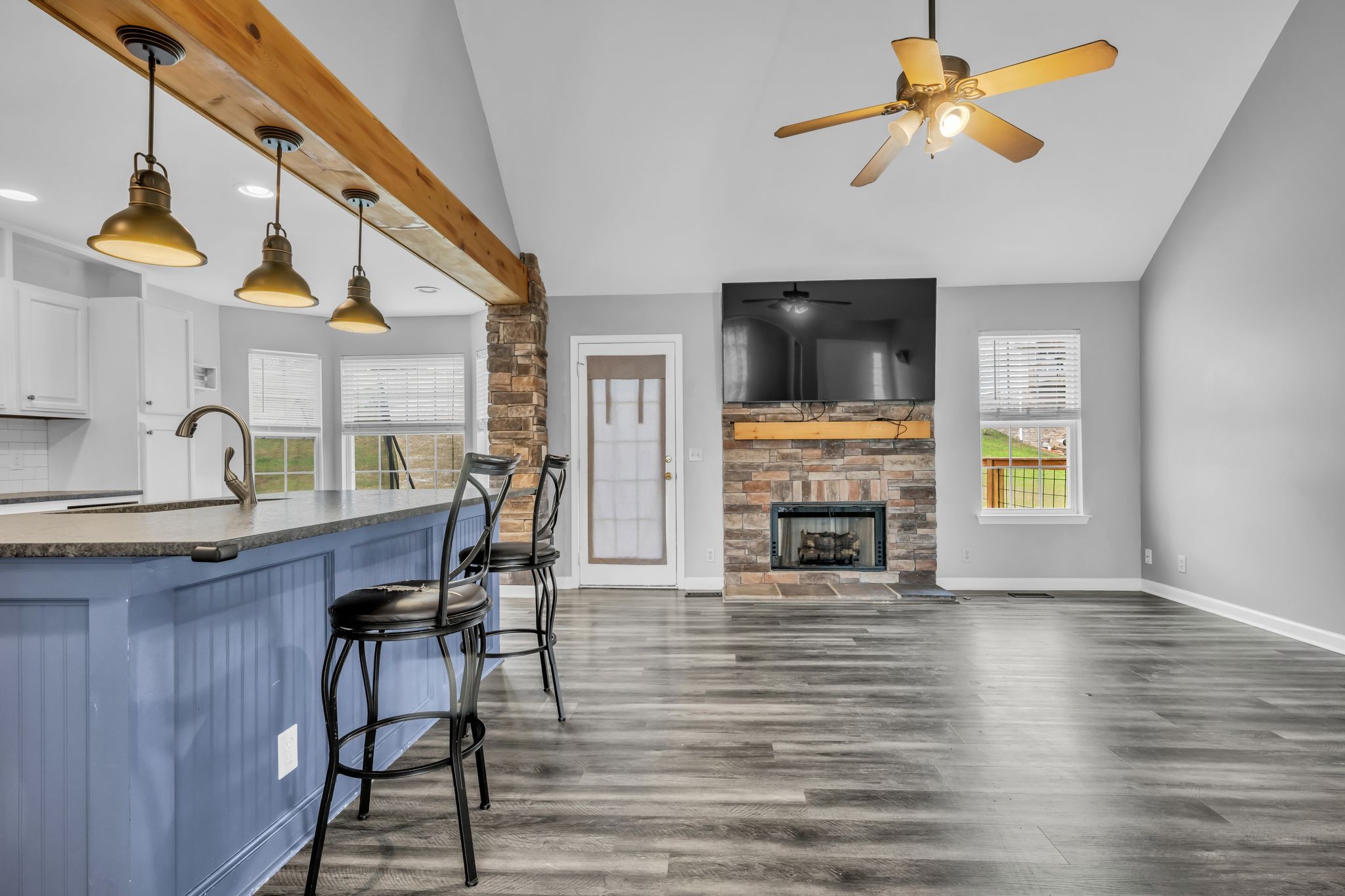 1345 Nails Creek Road Dickson, TN 37055 - Photo 14 of 27 a view of a dining room with furniture window and wooden floor