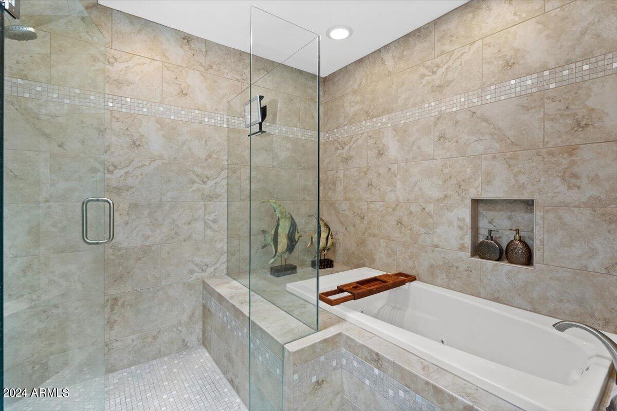 26247 North Arroyo Way Rio Verde, AZ 85263 - Photo 20 of 70 Primary Walk-In Shower & Jet Tub