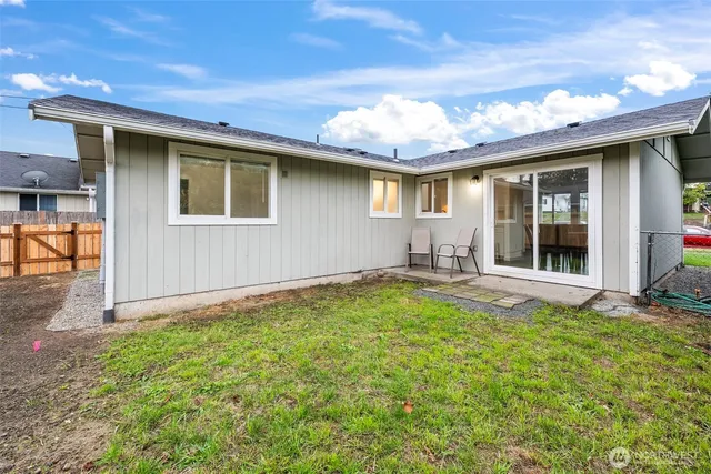 a house view with a outdoor space
