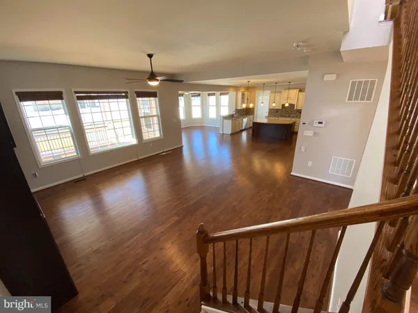 a view of hallway with livingroom