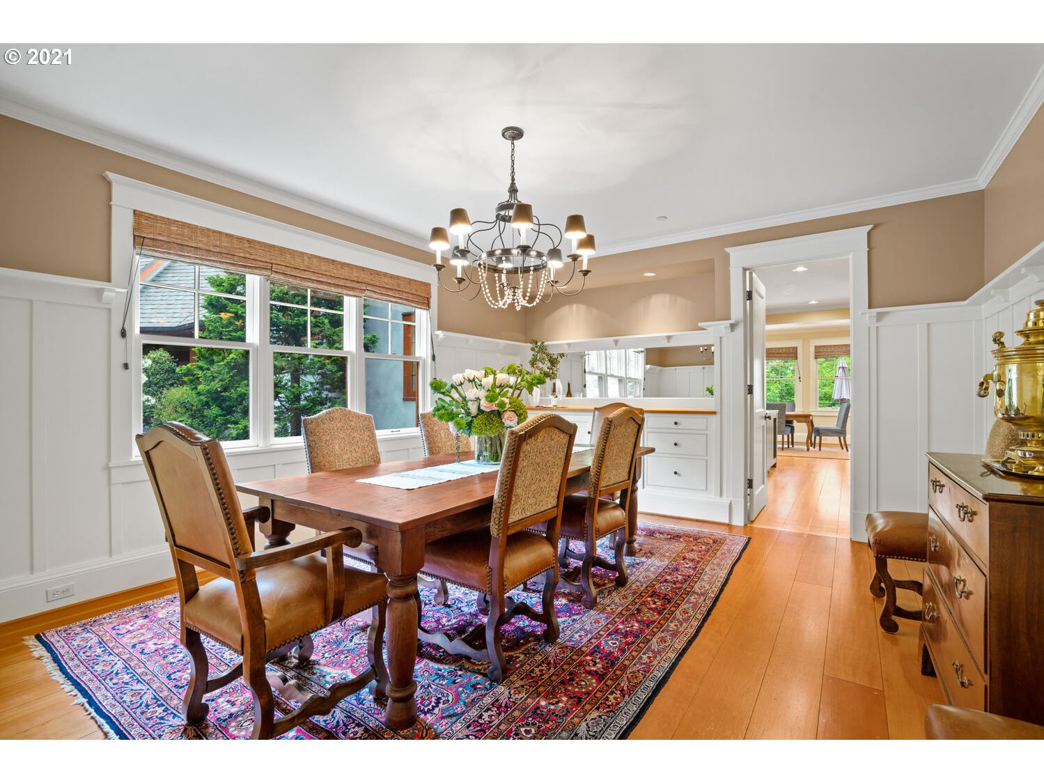 1925 South Military Road Portland, OR 97219 - Photo 9 of 32 a view of a dining room with furniture window and wooden floor