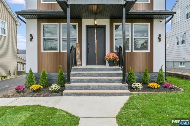 a front view of a house