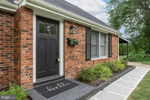 a view of a door of the house